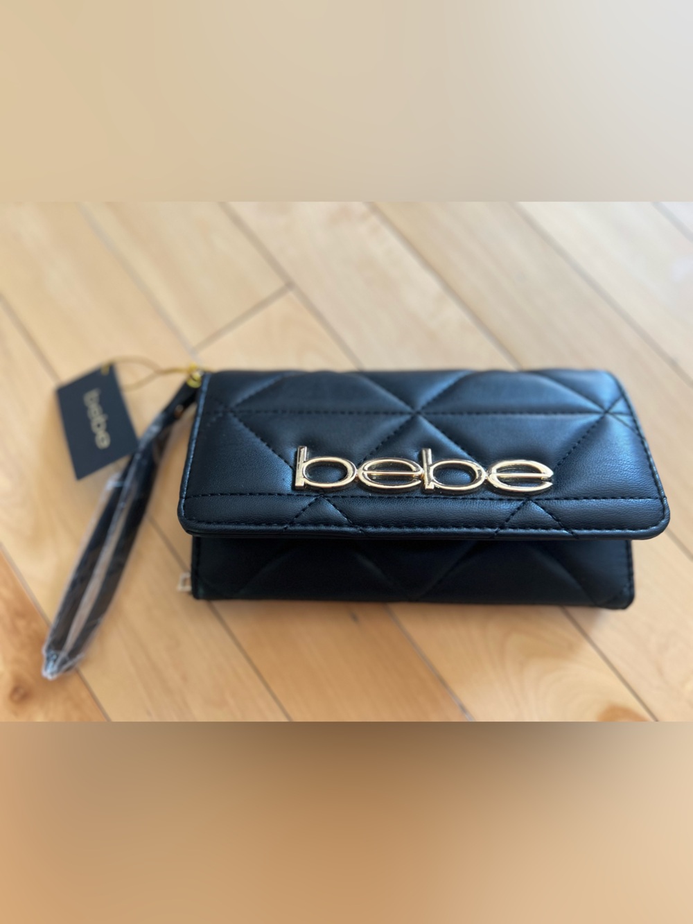 BEBE Gia trifold wristlet wallet BNWT